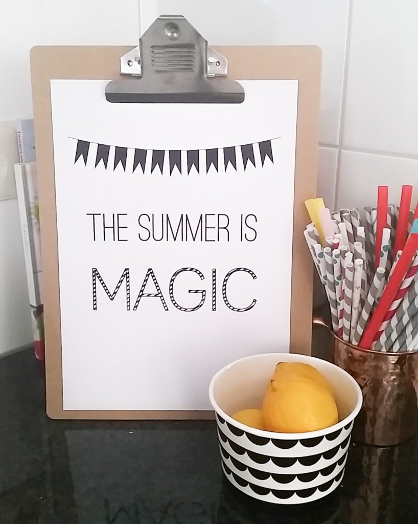 The summer is magic free printable