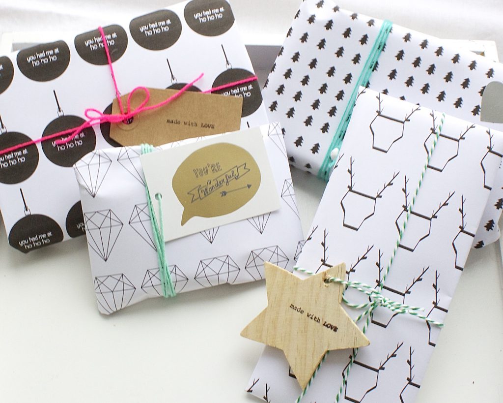 Free Printable: inpakpapier Kerst - Koetjes en Kaartjes.nl