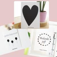 Set van drie kaarten